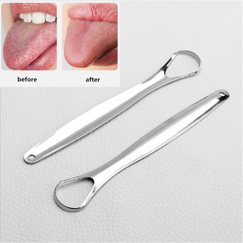 Useful Tongue Scraper Stainless Steel Oral